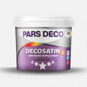 Decosatun دکوساتین، رنگ اکریلیک سیلیکونی با جلوه نیمه براق